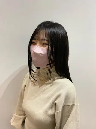 セミロング カラー 大人かわいい×艶髪 🤍塩川のヘアスタイル