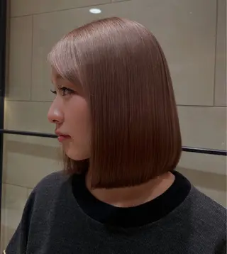 ミディアム 岩口 舞衣のヘアスタイル