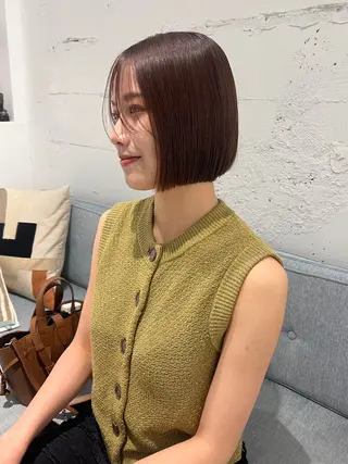 ショート カラー 峯田 優花のヘアスタイル