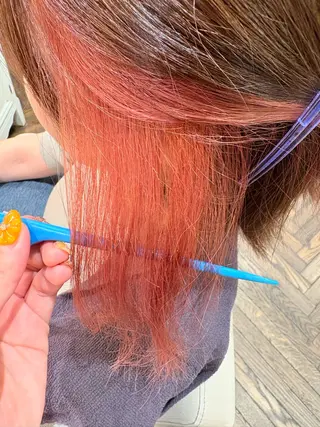 カラー 松原 結菜のヘアスタイル