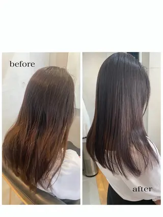 セミロング カラー conne& ririのヘアスタイル