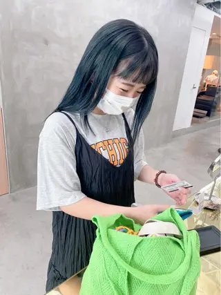 ロング カラー yurika☁️ 似合わせ｜レイヤーのヘアスタイル