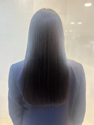 ロング パーマ 艶質改善/縮毛矯正 ササキナツミのヘアスタイル