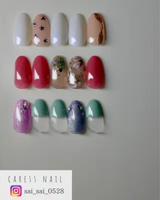 ネイル caress nail カレスネイル 代々木上原所属・カレスネイル さいのネイルデザイン