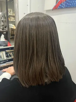 ミディアム カラー 駅チカ【ali'i】 アリイ花崎友美☘のヘアスタイル