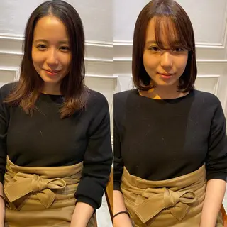 セミロング カラー ヘアアレンジ SALOWIN銀座VORT所属・小林 佳祐のヘアスタイル