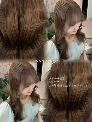 ロング カラー PELE所属・ミルクティー指名 No.1🎀yuiのヘアスタイル