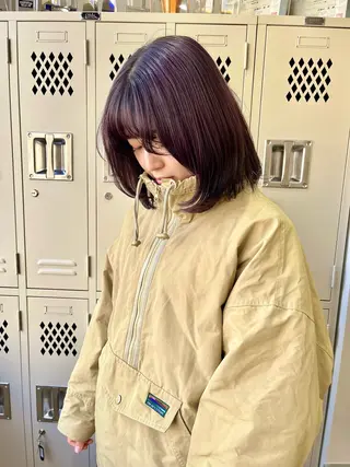 ミディアム カラー 似合わせ/美髪カラー /カンナのヘアスタイル