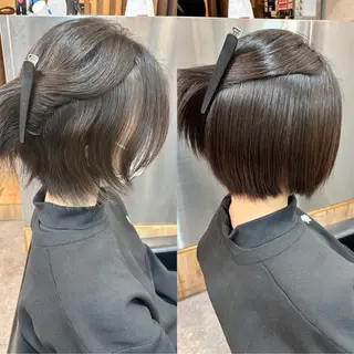 ショート パーマ ショートボブ縮毛矯正 髪質改善のプロ山道潤のヘアスタイル