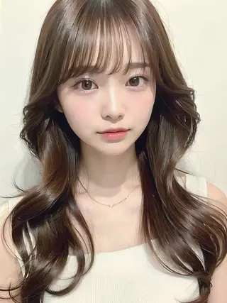 ロング カラー 新宿🫧髪質改善 🫧耳ツボ🫧まなのヘアスタイル