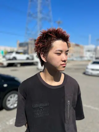 ショート カラー 多河 遥のヘアスタイル