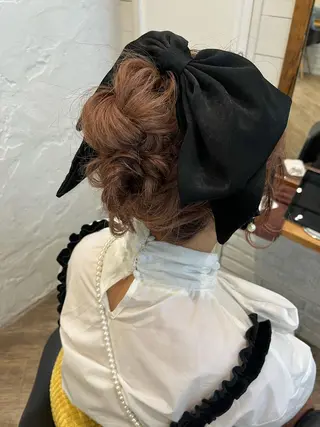 セミロング ヘアアレンジ ⭐️ アユミ⭐️のヘアスタイル