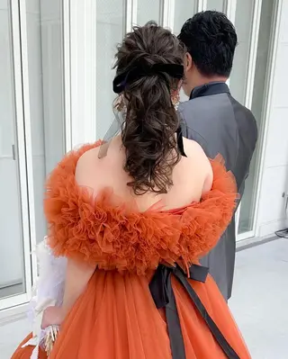 ロング カラー ヘアアレンジ autre所属・大久保 ひでなりのヘアスタイル