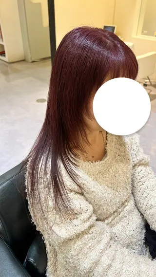 ロング カラー はらだ あゆのヘアスタイル