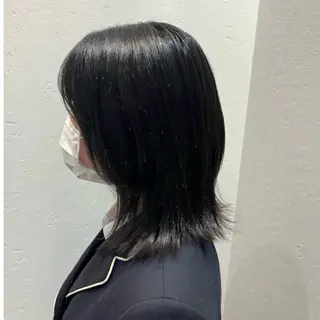 ミディアム ナチュラルヘア 🌱/久留米/あまのヘアスタイル