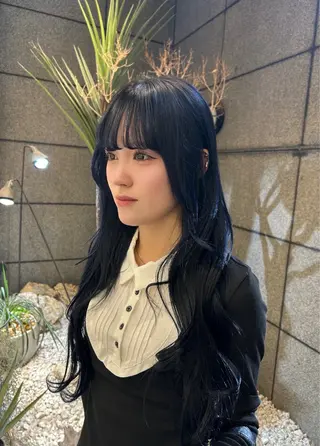 ロング カラー 透明感ツヤカラー コトノ🫧のヘアスタイル