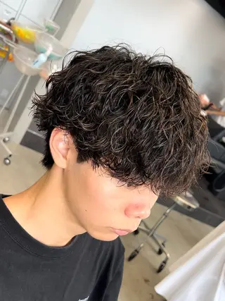 ショート パーマ メンズ 松下 友希 【fifth】のヘアスタイル