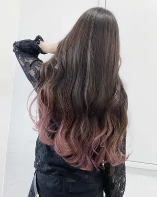 ロング パーマ カラー 公式 Ease by amble luxeのヘアスタイル