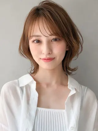 ミディアム カラー レイヤー×髪質改善✨ 渋谷/佐藤侑哉のヘアスタイル