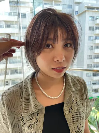 ショート カラー レイヤー/似合わせ TAKUYAのヘアスタイル