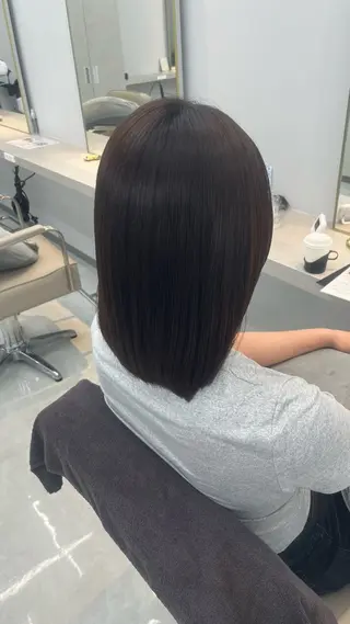 ミディアム 💋艶髪縮毛/ カラー💋まいのヘアスタイル