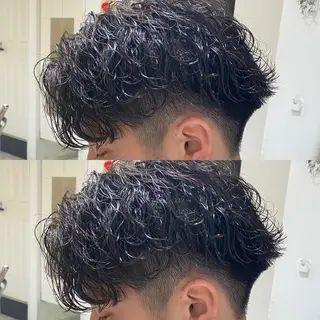 パーマ 神奈川大学最寄り白楽 三本松巧のヘアスタイル