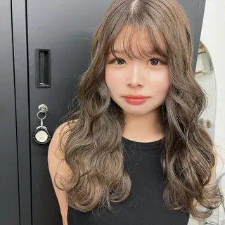 ロング カラー JIL BLAN 京都所属・RU RIのヘアスタイル