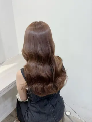 ロング カラー ヘアアレンジ 茶屋町/ワンカラー RAN　モデル募集中のヘアスタイル