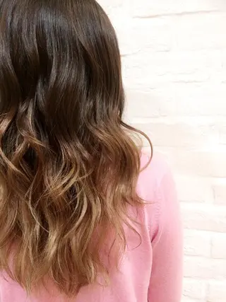 ロング カラー 内田 芽依子のヘアスタイル