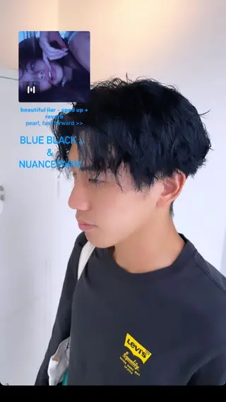 カラー パーマ メンズ 📍欧米風/デ ザインNO.1/雅のヘアスタイル