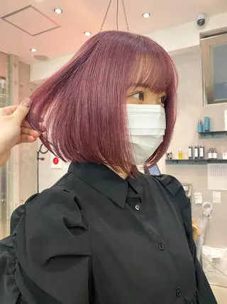ショート カラー ヘアアレンジ ♡韓国風ヘア 🐈♡MIHOのヘアスタイル