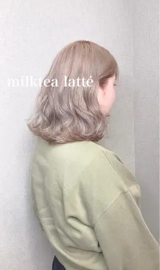 ミディアム カラー Selenehair 三条本店のヘアスタイル