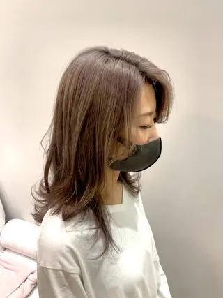 セミロング カラー #ケアブリーチ# MASAのヘアスタイル