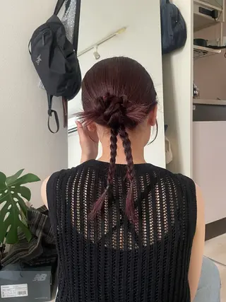 セミロング ヘアアレンジ Fuka🫧 カットモデル募集中のヘアスタイル