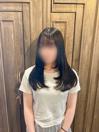 セミロング カラー 𝙨𝙤𝙧𝙖☁️ jrスタイリスト🎀のヘアスタイル