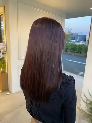 セミロング カラー 木村 架音のヘアスタイル