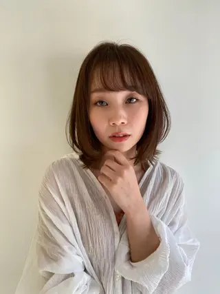 ミディアム 【縮毛矯正専門】 RYUのヘアスタイル