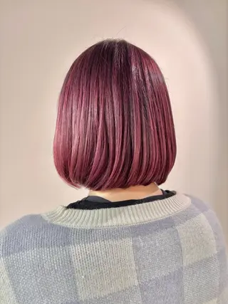 ミディアム カラー 古川 琴美のヘアスタイル