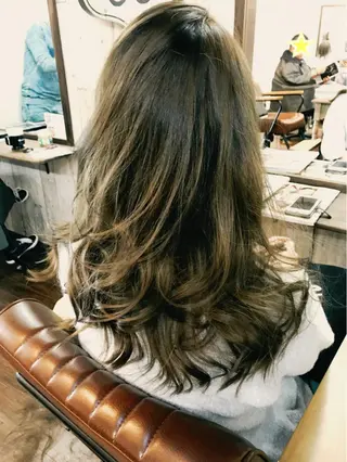 セミロング カラー ✨平日直前割り必見✨ 中山大輔のヘアスタイル