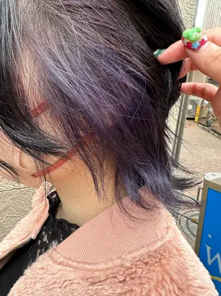 ショート ボブ/インナーカラー ショート/佐野祥子のヘアスタイル