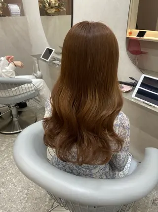ロング カラー 新宿/韓国ヘア 中明度カラー/かやのヘアスタイル