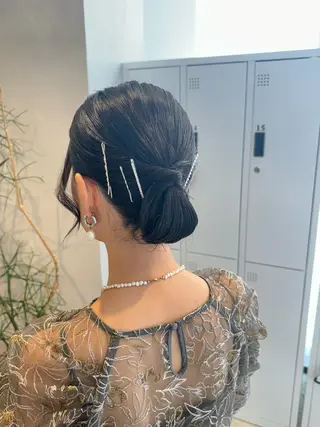 ヘアアレンジ 透明感カラー✨艶髪 制作🌱山根あゆみのヘアスタイル