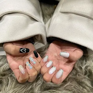 ネイル 韓国🩶Y2Kネイル 💫くれはのネイルデザイン