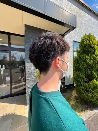 ショート メンズカット¥0婦中 カットモデル大上聖矢のヘアスタイル