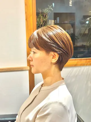 ショート カラー ✂︎cadre✂︎ 🪶かまだれいし🪶のヘアスタイル