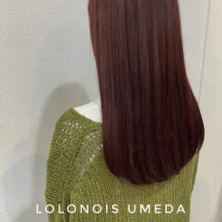 ロング カラー Lolonois梅田 /Okazaki:)のヘアスタイル