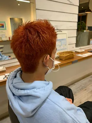 カラー メンズ 下島 優人のヘアスタイル