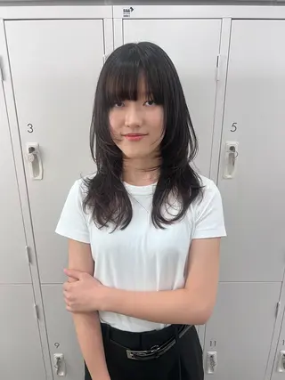 ミディアム euphoria新宿通り所属・ブリーチなしwcr yumeのヘアスタイル