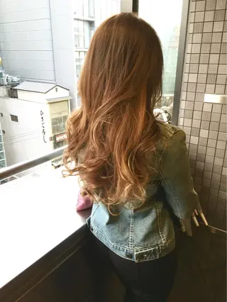 ロング カラー パーマ 神野 雅樹のヘアスタイル