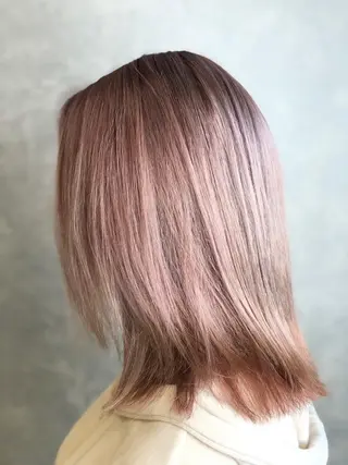 ミディアム カラー ヘアアレンジ 渡辺 亮/ 白髪ぼかし/髪質改善のヘアスタイル